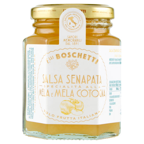Salsa senapata di mele e mela cotogna F.lli Boschetti, vaso da 130 g