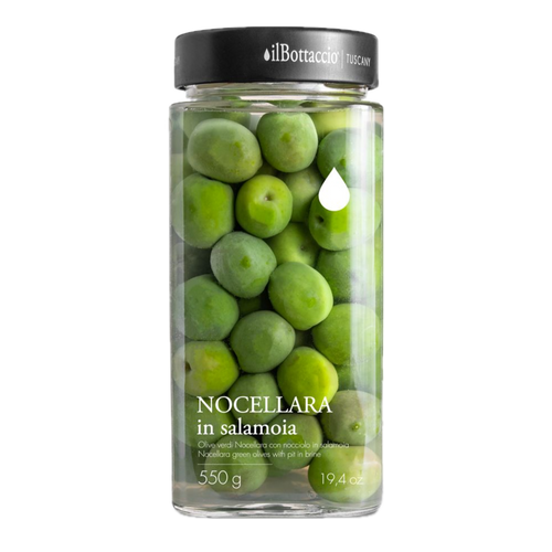 Olive verdi Nocellara denocciolate in salamoia - 550 g