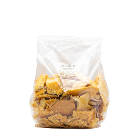 Ritagli di focaccia croccante con olio d'oliva - 500gr