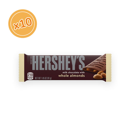 Barretta al cioccolato con mandorle intere - 41grx10