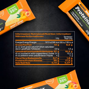 Barretta proteica yogurt, pesca e mango - 50gr