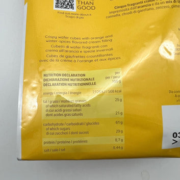 Quadratini allo speculoos e arancia  - 250gr